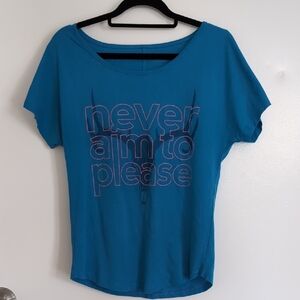 Blue Graphic Women's Top